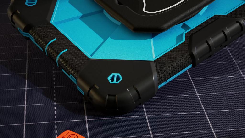 For Apple iPad Air (2020)/ iPad Air 4, 360° Rotating Grip Heavy Duty Protection Stand TPU+PC 3in1 Anti-knock Shockproof Tablets PC Case