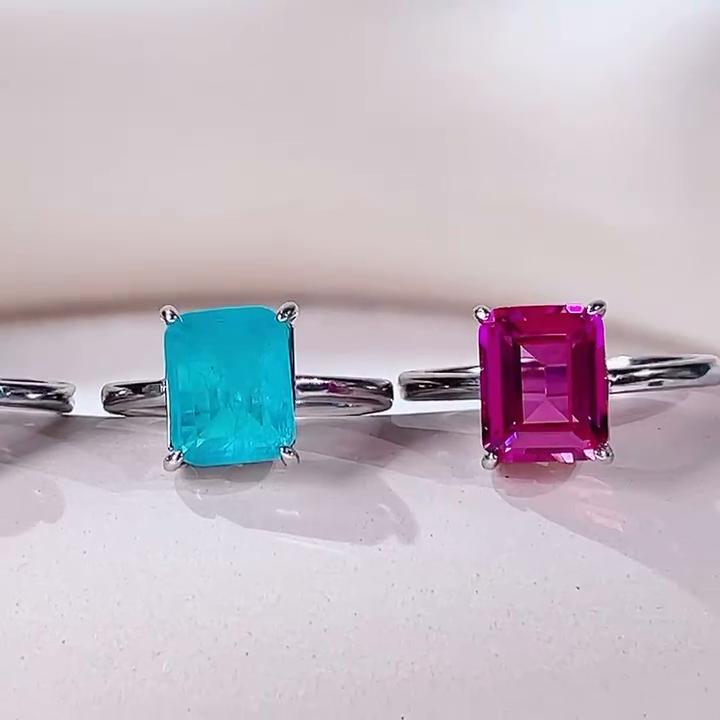 Gica Gema Classic 925 Sterling Silver Ring With Zircon Women Fine Finger Jewelry