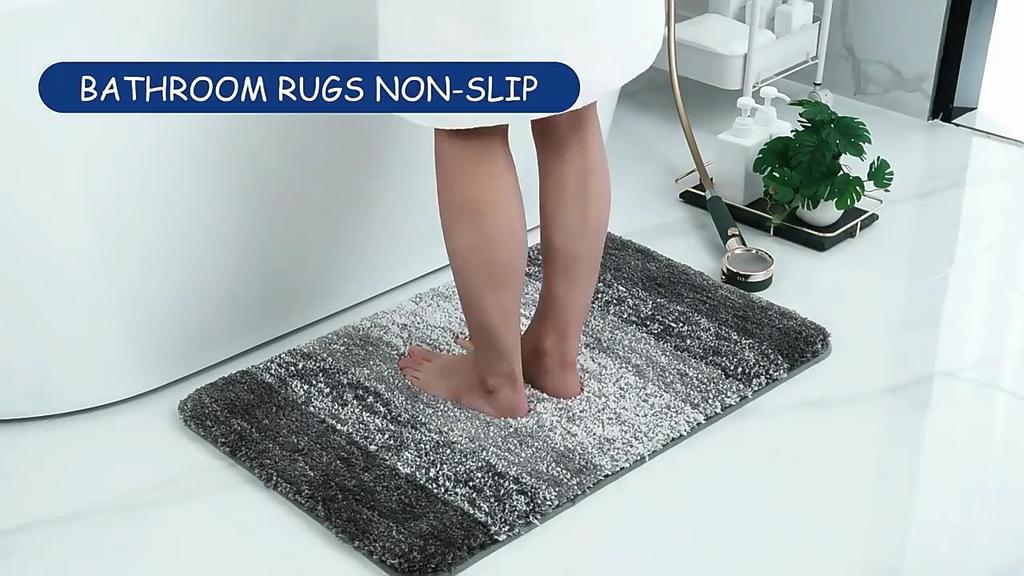 Thickened Bedroom Carpet Bathroom Door Mat Absorbent and Dirt-resistant Household Bathroom Floor Mat Non-slip Mat