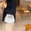 This Year's Popular Niche Design Sequined Bag 2024 New Women's Bag Personalized Chain Messenger Bag Shoulder Bucket Bag