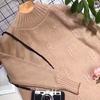 Women's Sweater Mid Length Loose Bottoming Shirt Half Turtleneck Large Size Knit Sweater Top