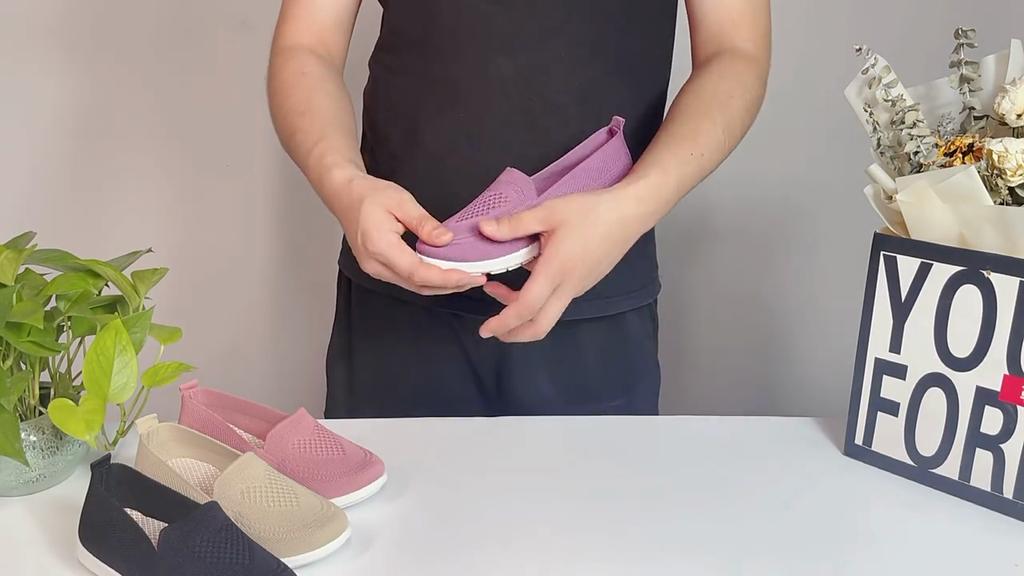 New Women's Cloth Shoes, Casual Breathable Flat Sole Single Shoes, One Foot Soft Soled Shoes, Casual Shoes