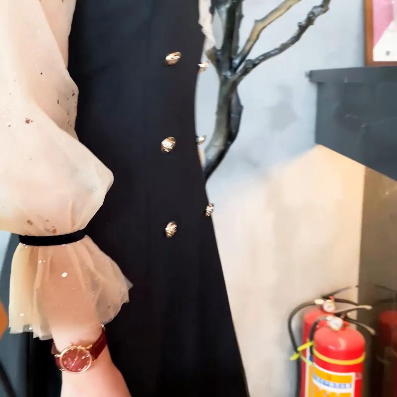 OLEVS Valentine's Day Gift 2023 New Fashion Quartz Small Green Watch Simple Belt Women's Watch