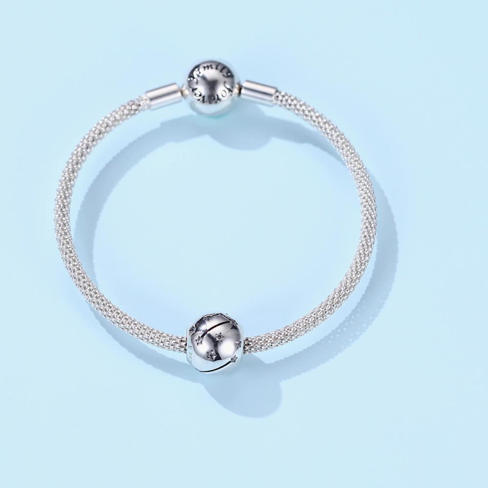 WOSTU 12 Constellation Aries Beads 925 Sterling Silver CZ Charm Fit Original DIY Bracelet Beads